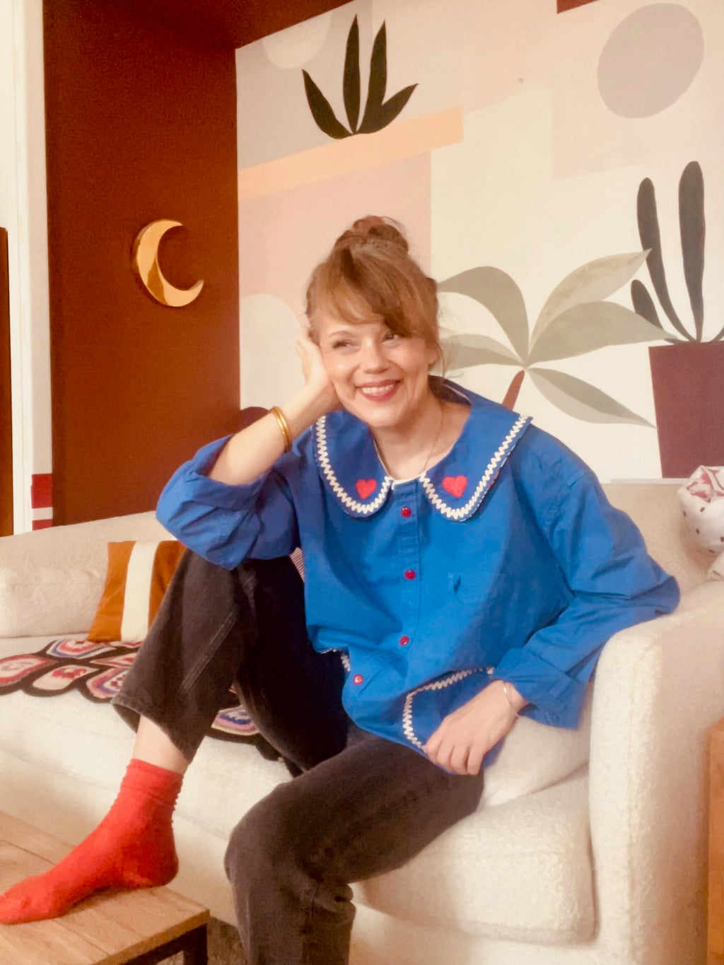 L’AUDACIEUSE  bleu et rouge