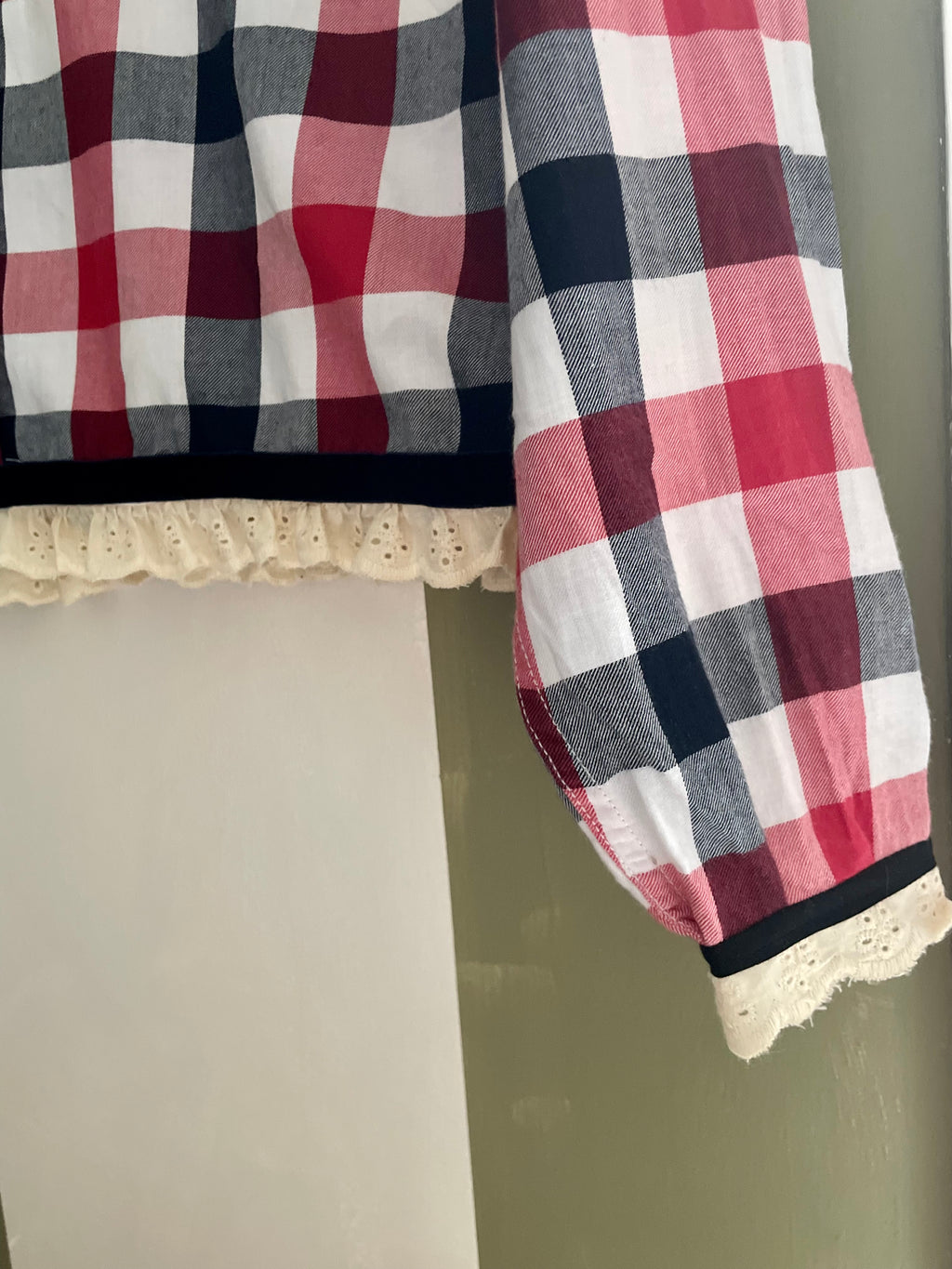 LA PASSIONNÉE Vichy rouge marine