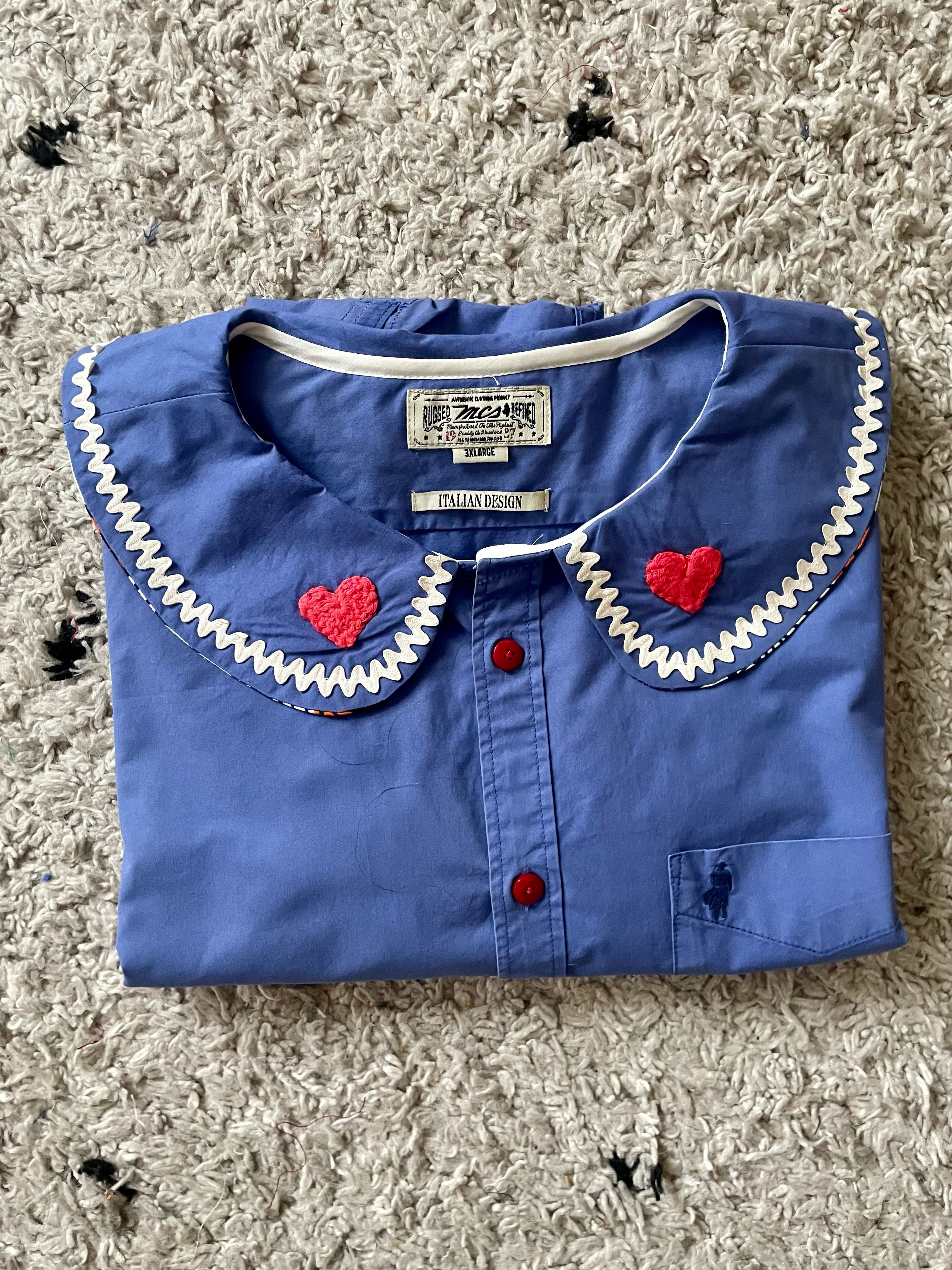 L’AUDACIEUSE  bleu et rouge