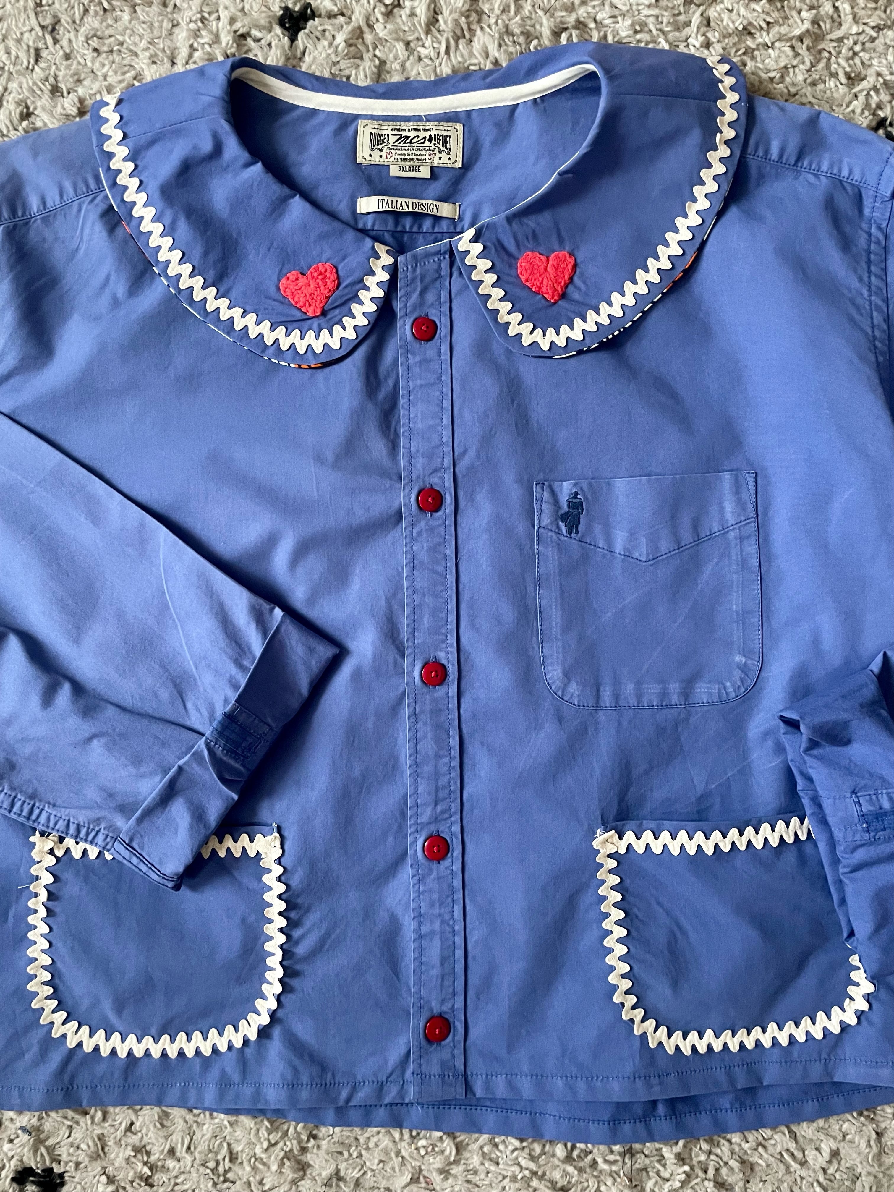 L’AUDACIEUSE  bleu et rouge