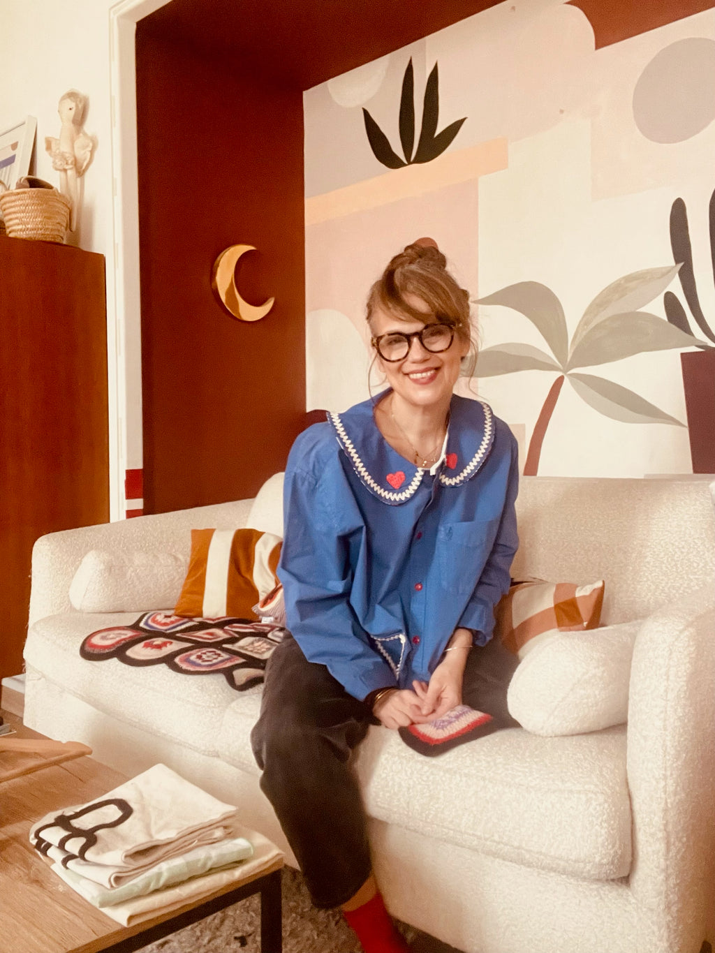 L’AUDACIEUSE  bleu et rouge