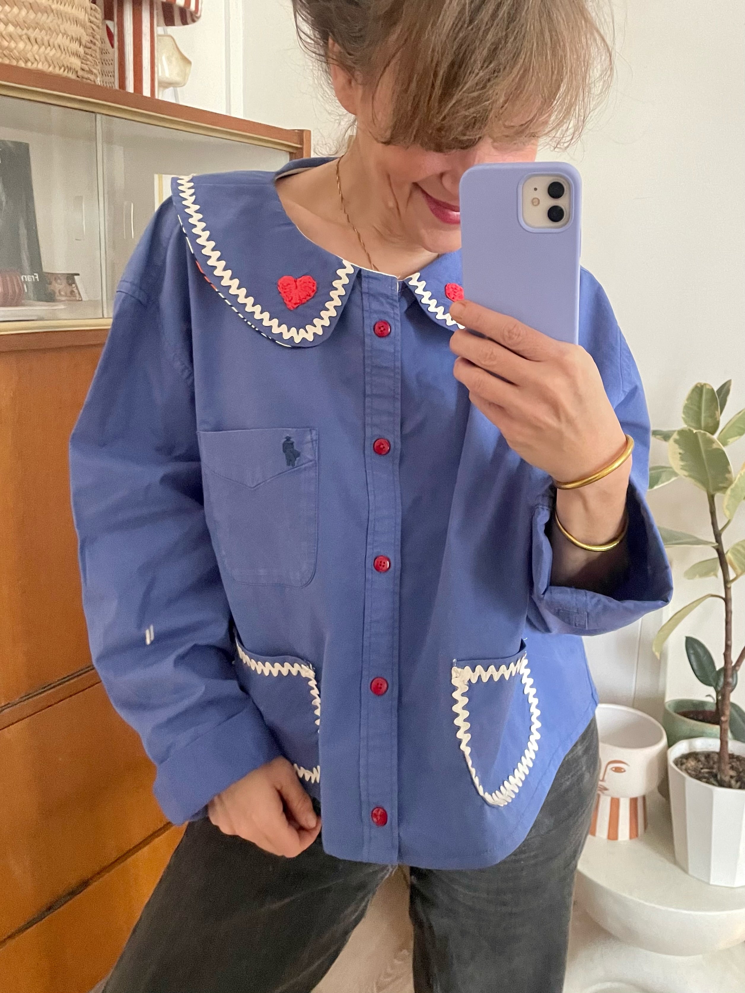 L’AUDACIEUSE  bleu et rouge