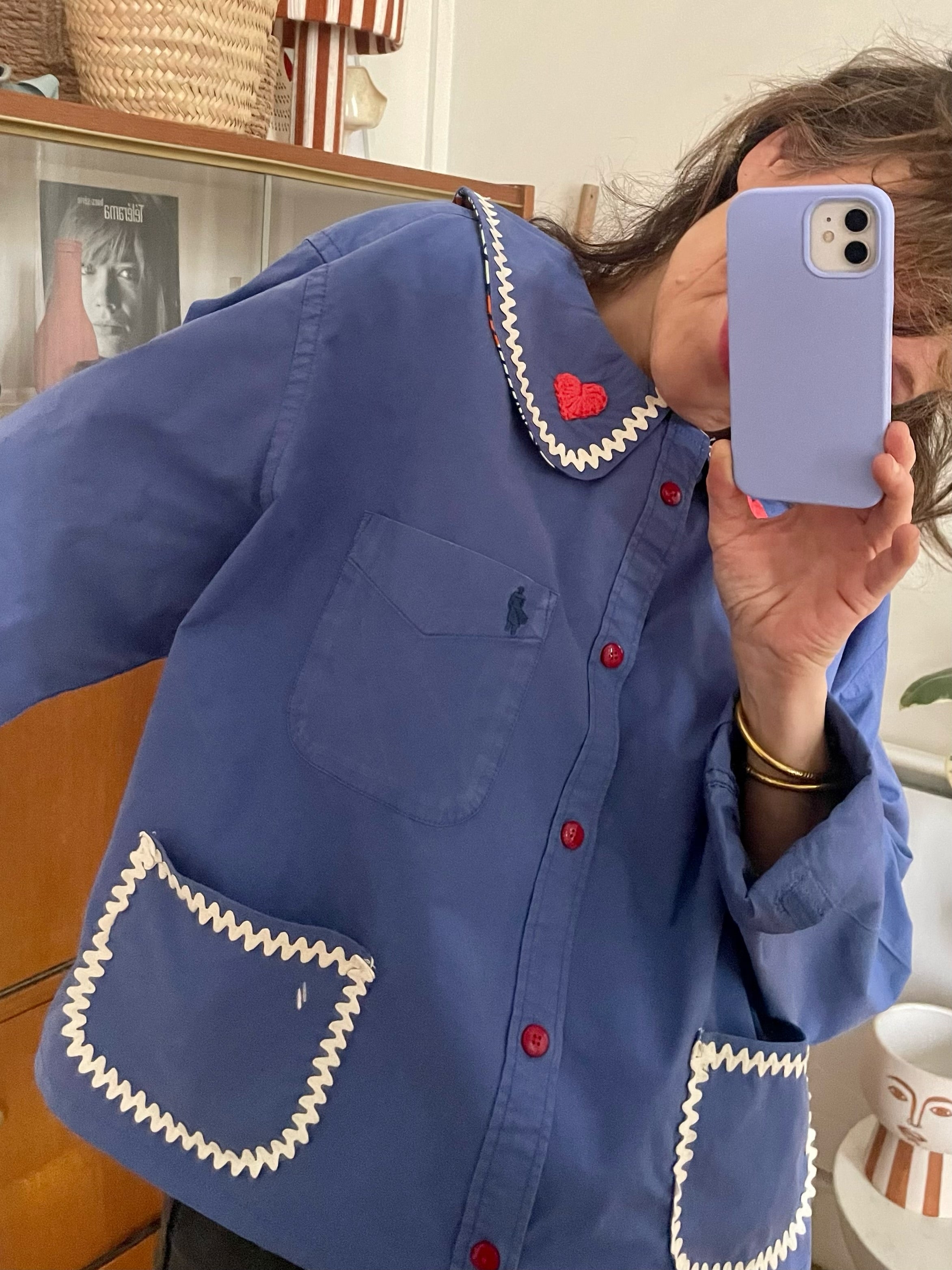 L’AUDACIEUSE  bleu et rouge