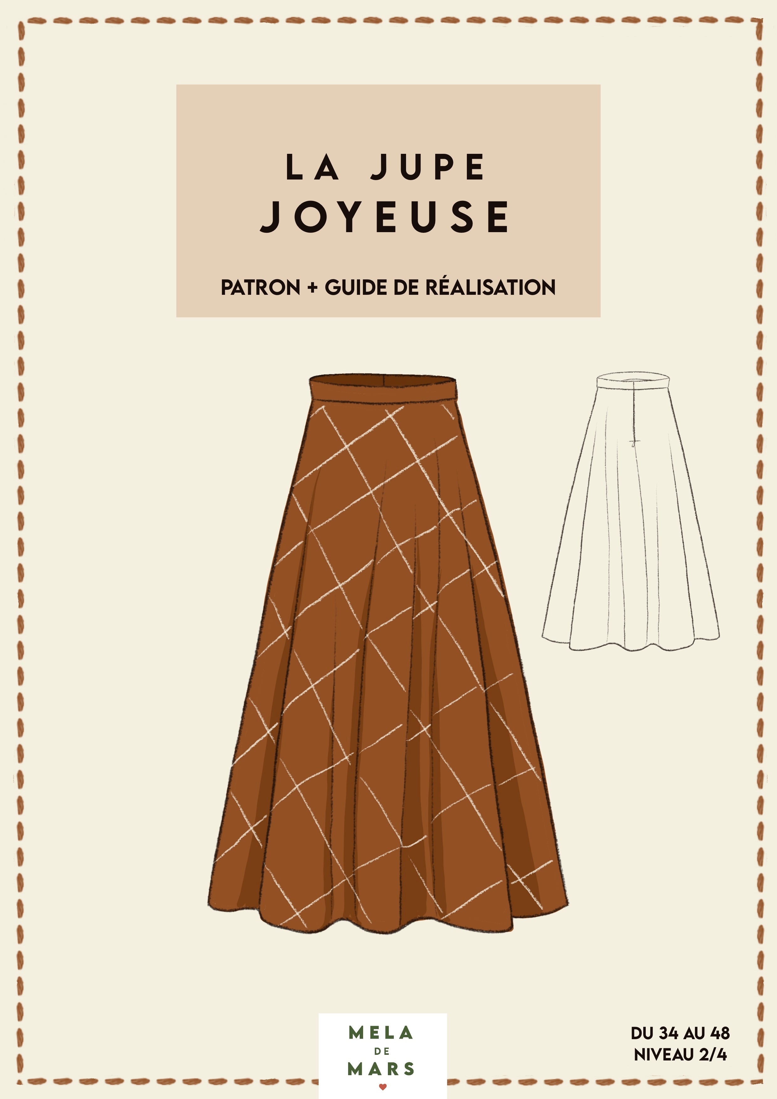 La  jupe Joyeuse ( guide et mini patron )
