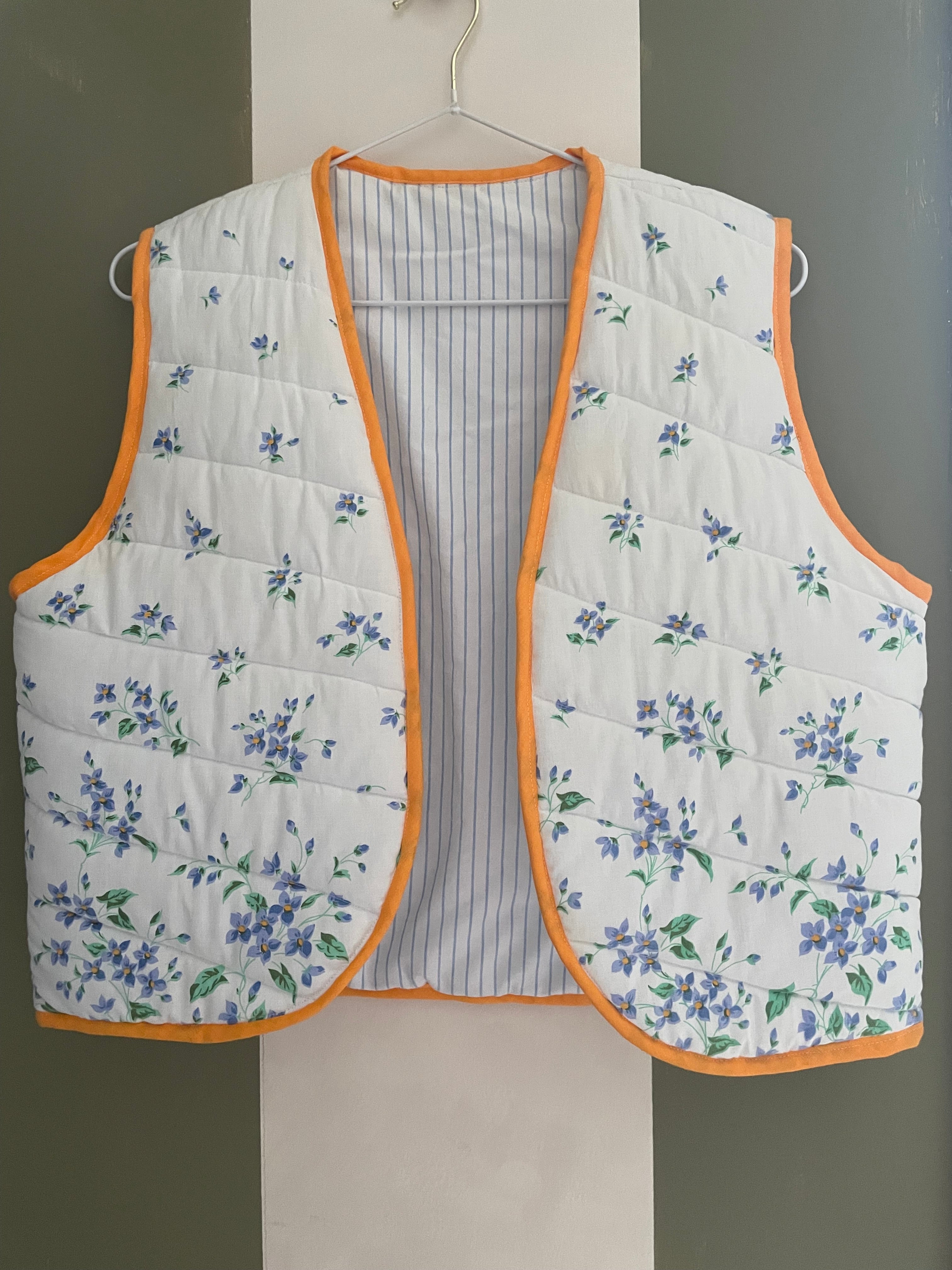 Veston molletonné chiné fait main