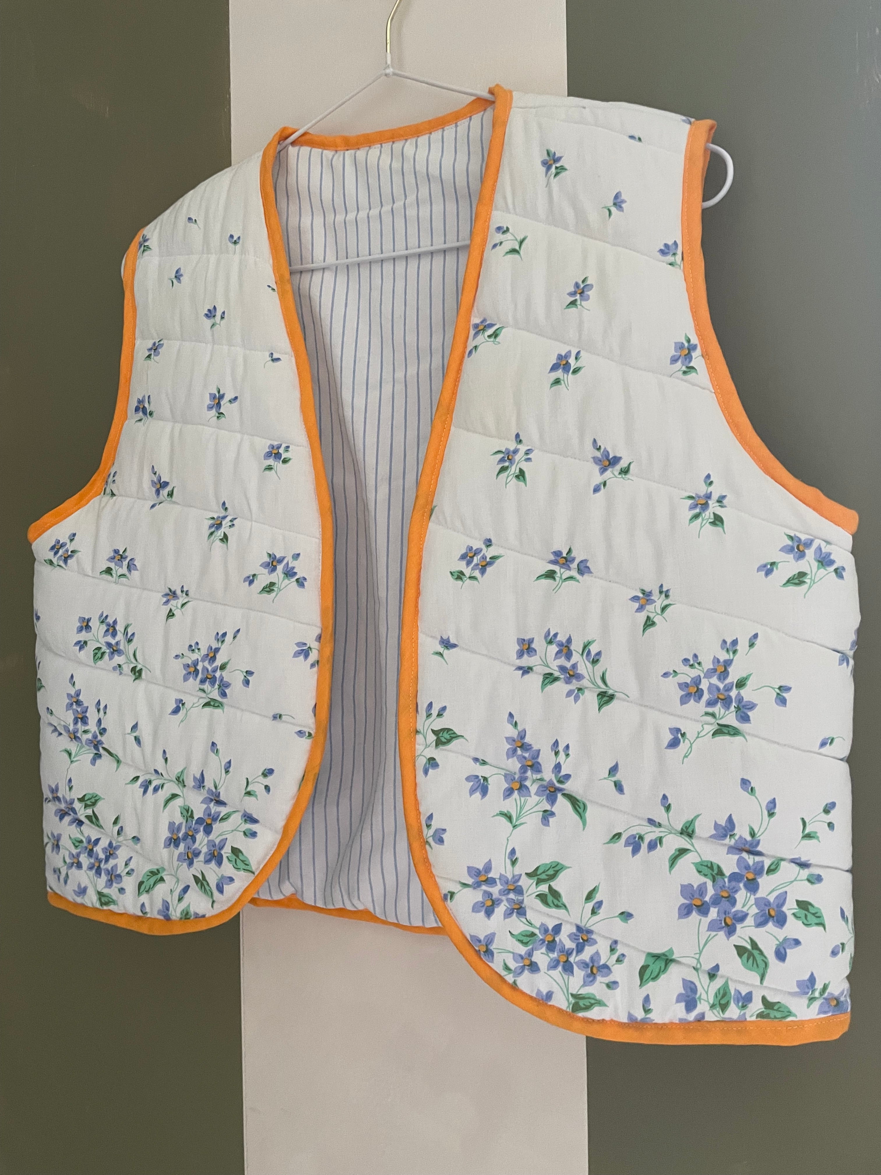 Veston molletonné chiné fait main