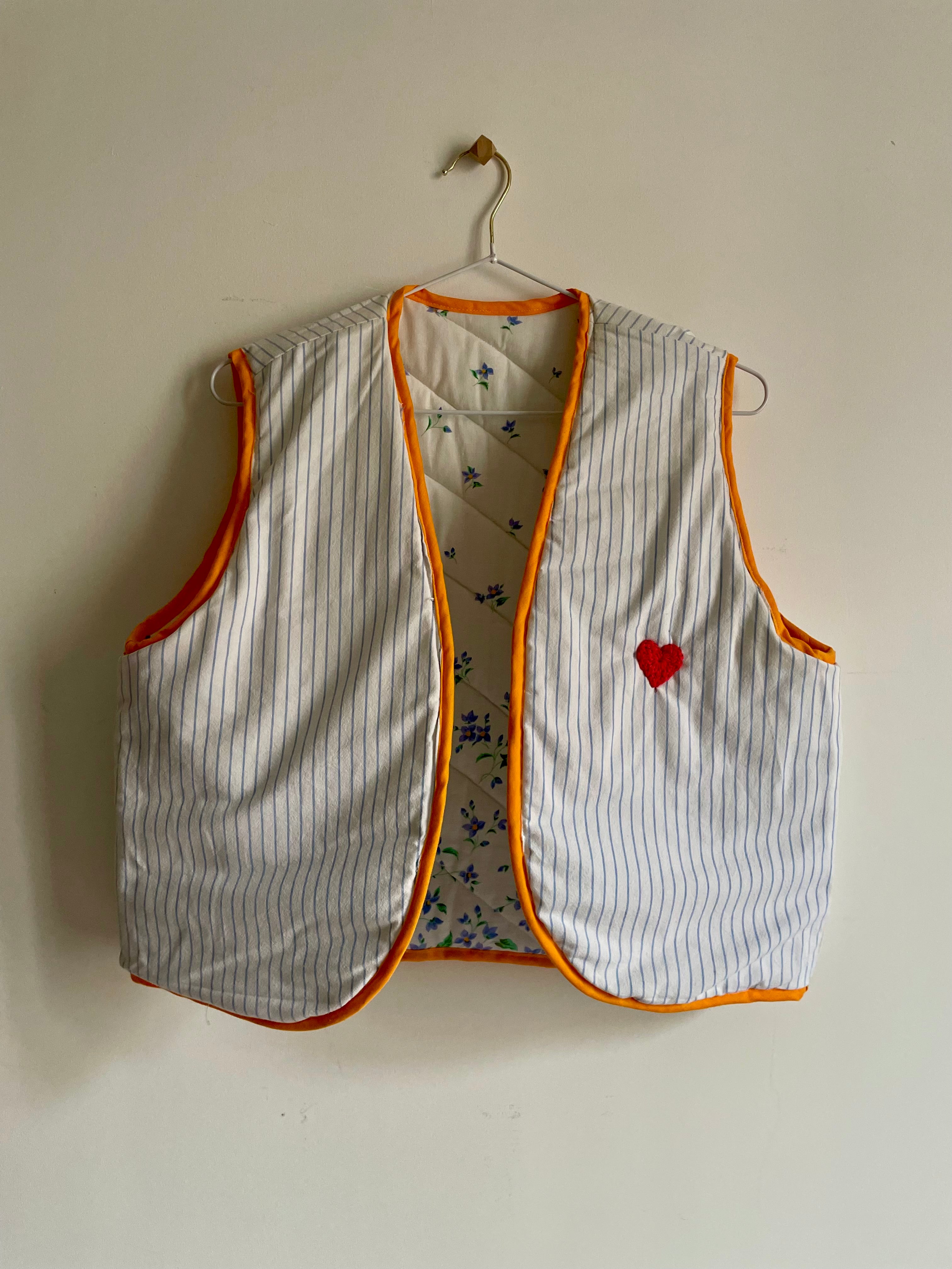 Veston molletonné chiné fait main