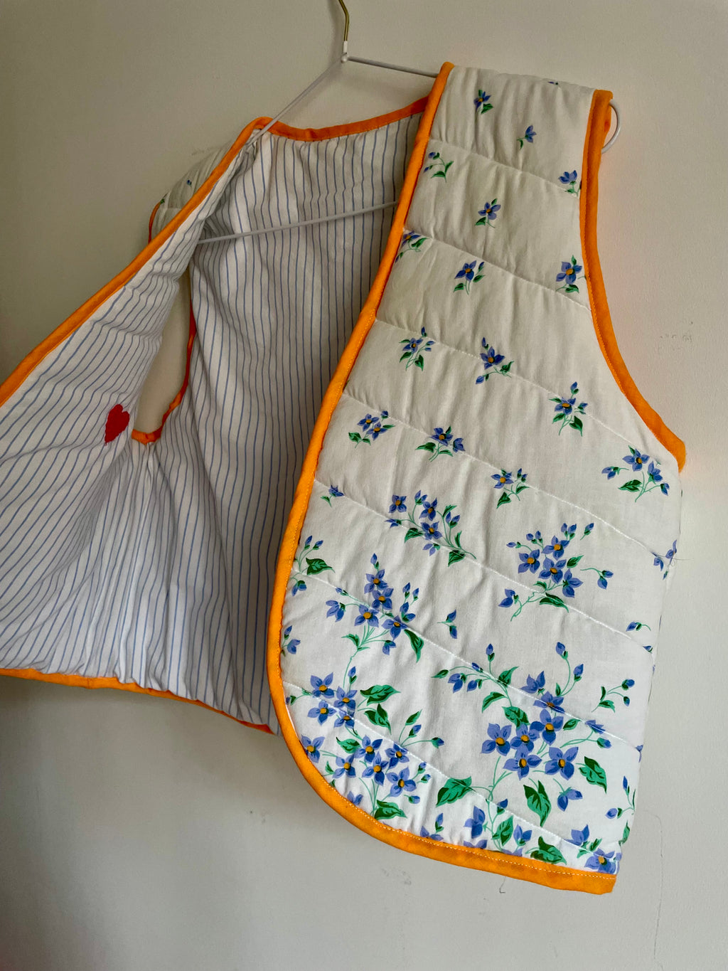 Veston molletonné chiné fait main