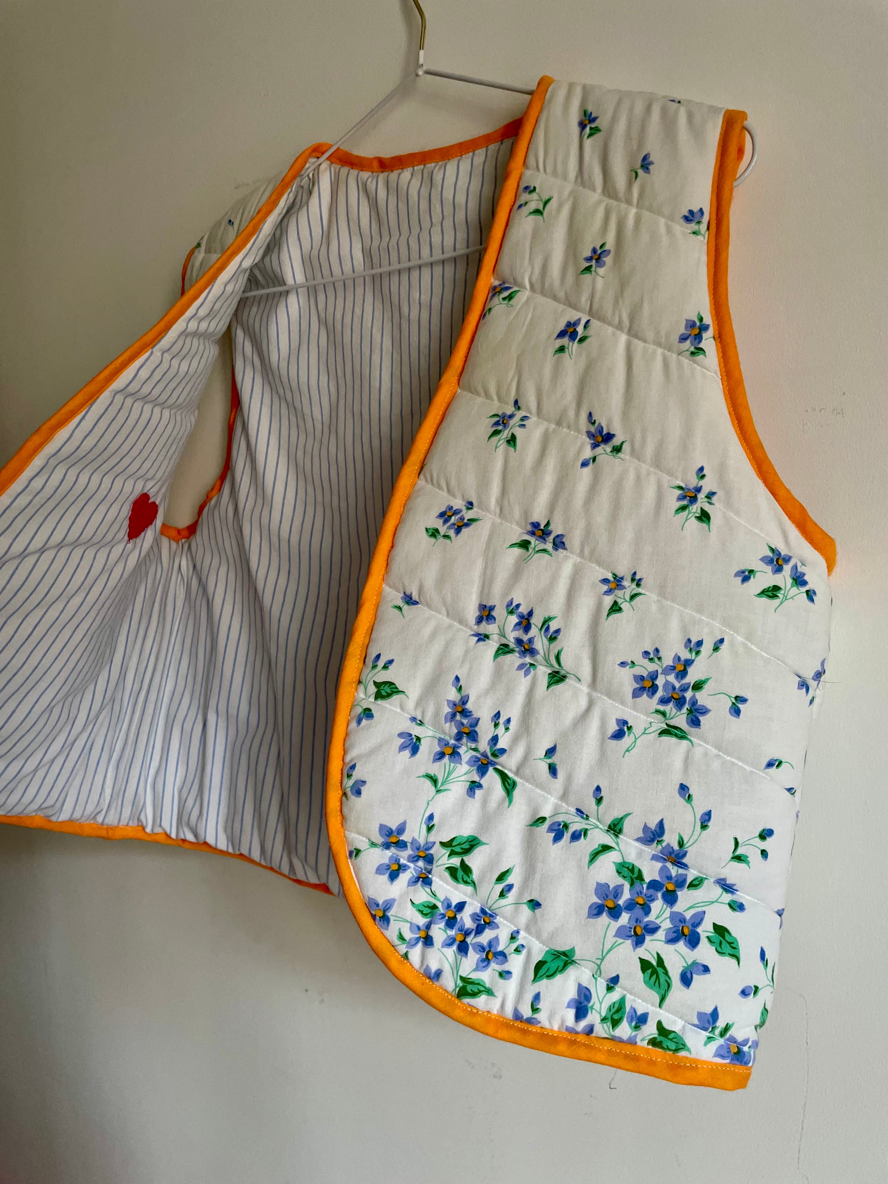 Veston molletonné chiné fait main